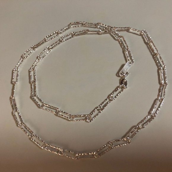 #NEW 925 Sterling Silver Shiny Link Chain Necklace - Picture 6 of 10